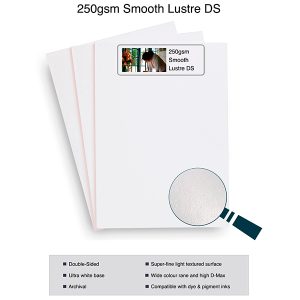 Product Info for 250gsm Smooth Lustre Double Sided Paper