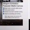 Matte Canvas Paper Colours & Text Reproduction