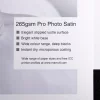 Explanation of Marrutt Satin/Oyster Inkjet Paper Features