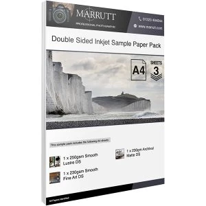 Double Sided Inkjet Paper Sample Pack